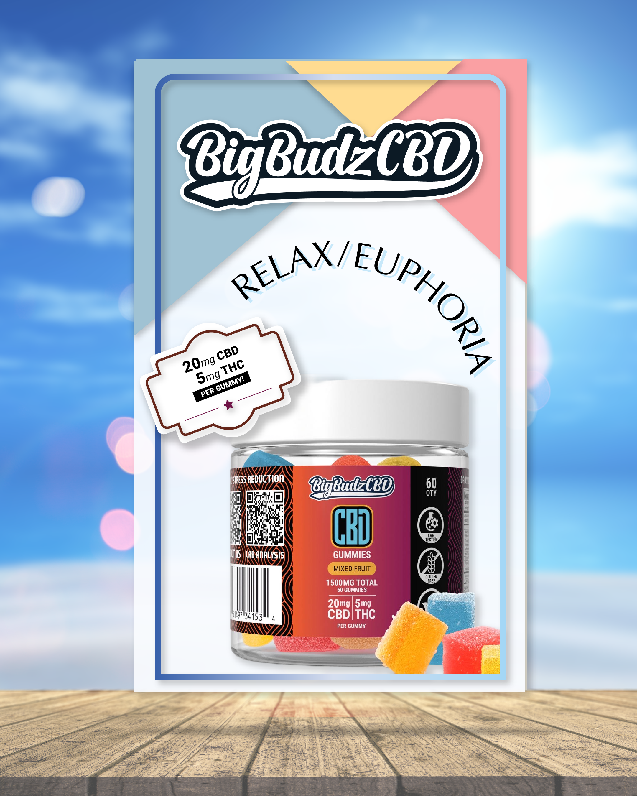 60 Full Spectrum Hemp Gummies $6 off